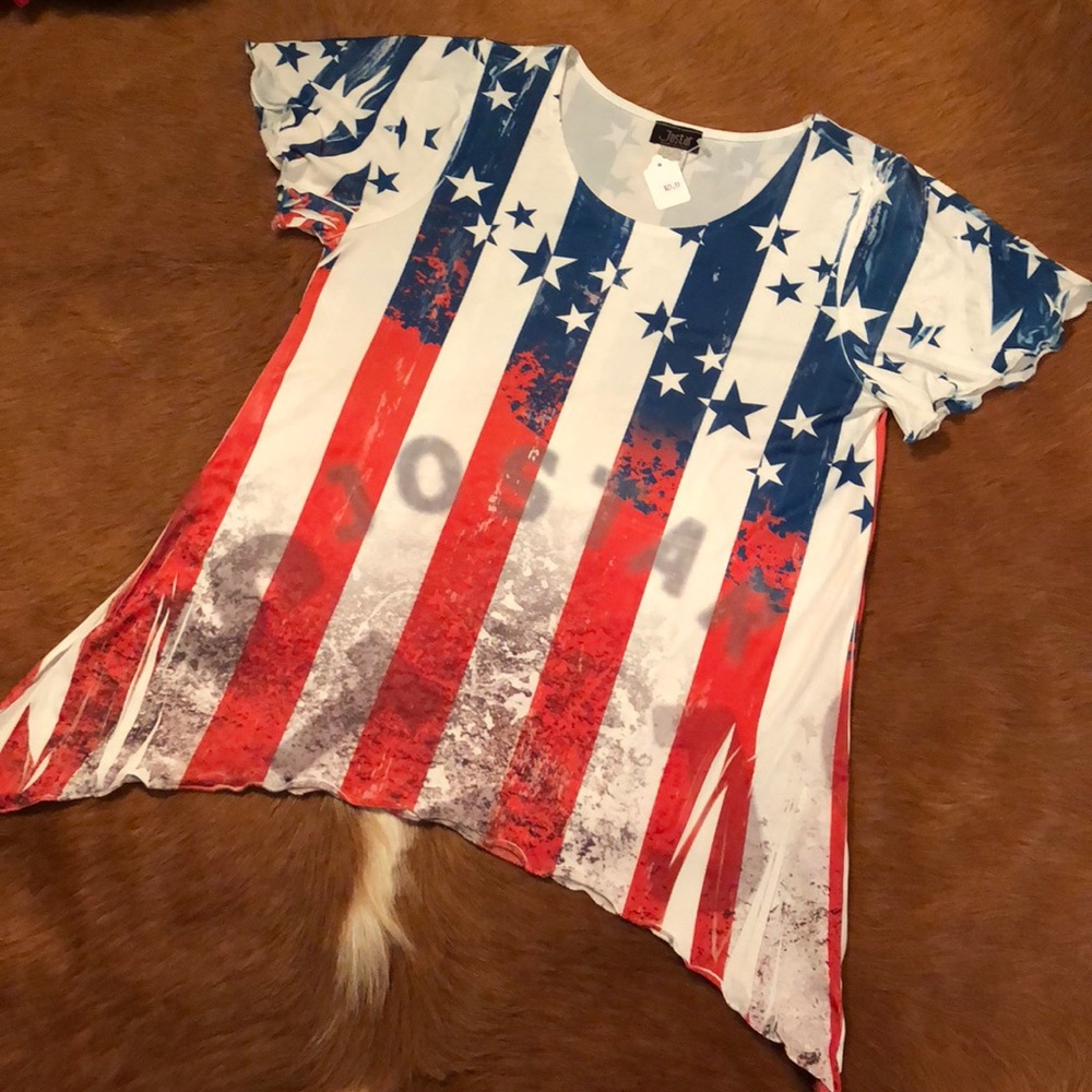 Jostar 🇺🇸American Flag blouse🇺🇸